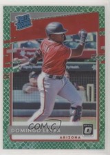 2020 Panini Donruss Optic Choice Green Dragon Prizm 8/84 Domingo Leyba #66 nd3