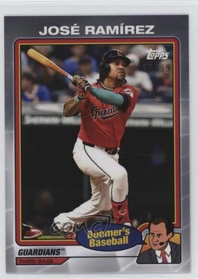 2024 x Chris Berman Boomer's Baseball Silver 23/99 Jose Ramirez José Ramírez o7m