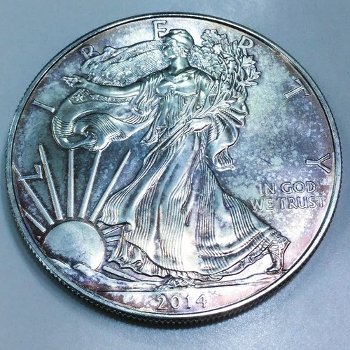 2014 1 oz American Silver Eagle .999 Silver Beautiful Uncirculated Coin