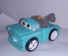 2005 Disney Pixar Cars Mattel Shake N Go Blue/Aqua Mater Tow Truck