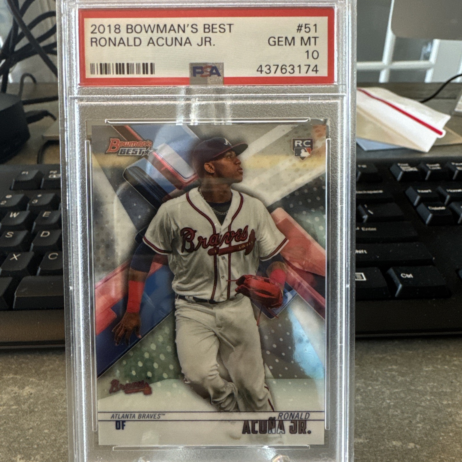RONALD ACUNA JR 2018 BOWMAN’S BEST RC PSA 10 **BRAVES**