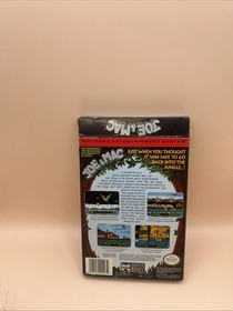 oval seal Joe & Mac complete in box nintendo nes factory MINT
