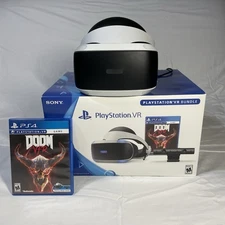 Sony Playstation Virtual Reality Headset Bundle VR CUH-ZVR2 Read Description