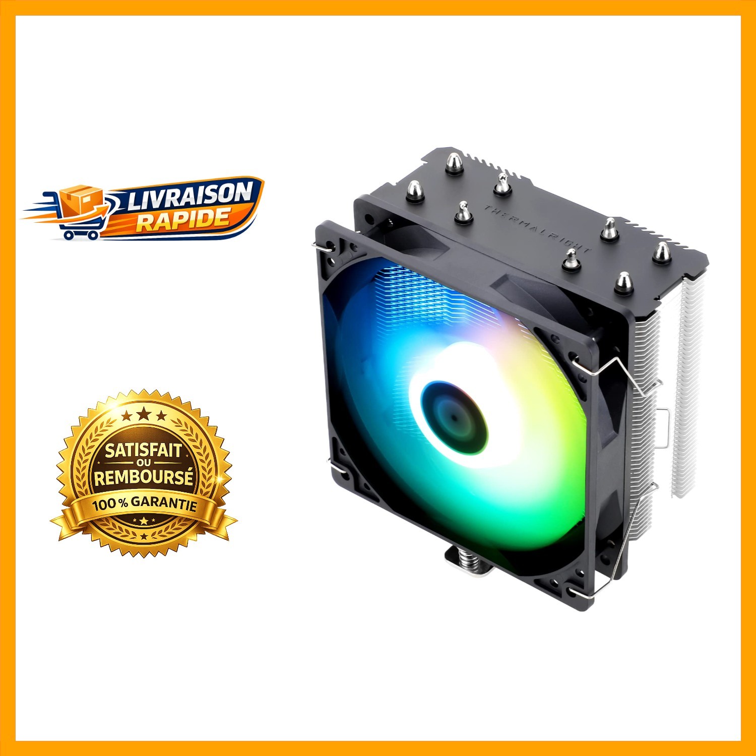 Refroidisseur CPU Thermalright AssassinX120 SE ARGB avec 4 caloducs et ventilateur TL-C12