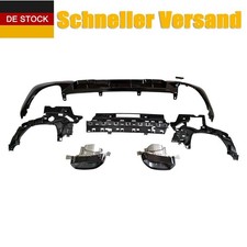 Sport Heck Diffusor + Auspuffblenden Schwarz f�r BMW 3er G20 G21 m340i 2019-2022