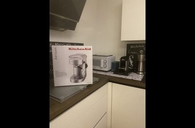 KitchenAid ARTISAN Siebträger Edelstahl Silber für Bohnenkaffee Espresso