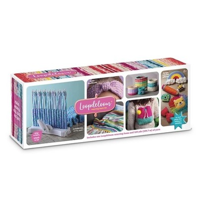 Ann Williams Group Loopdeloom Weaving Loom Kit with 120 Yards of Yarn,...