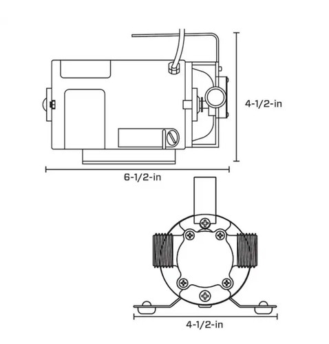 Utilitech 1/12-HP 115 - Volt 5,6 galloni pompa elettrica in acciaio inox - Foto 6 di 8