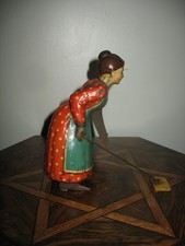 NICE BRIGHT Working Distler Busy Lizzie Windup Tin Tinplate Antique German Toy