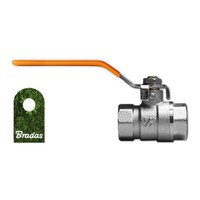 Messing Kugelhahn Mit Hebelgriff 1/2 Wasserhahn Auslaufhahn Bradas 3653