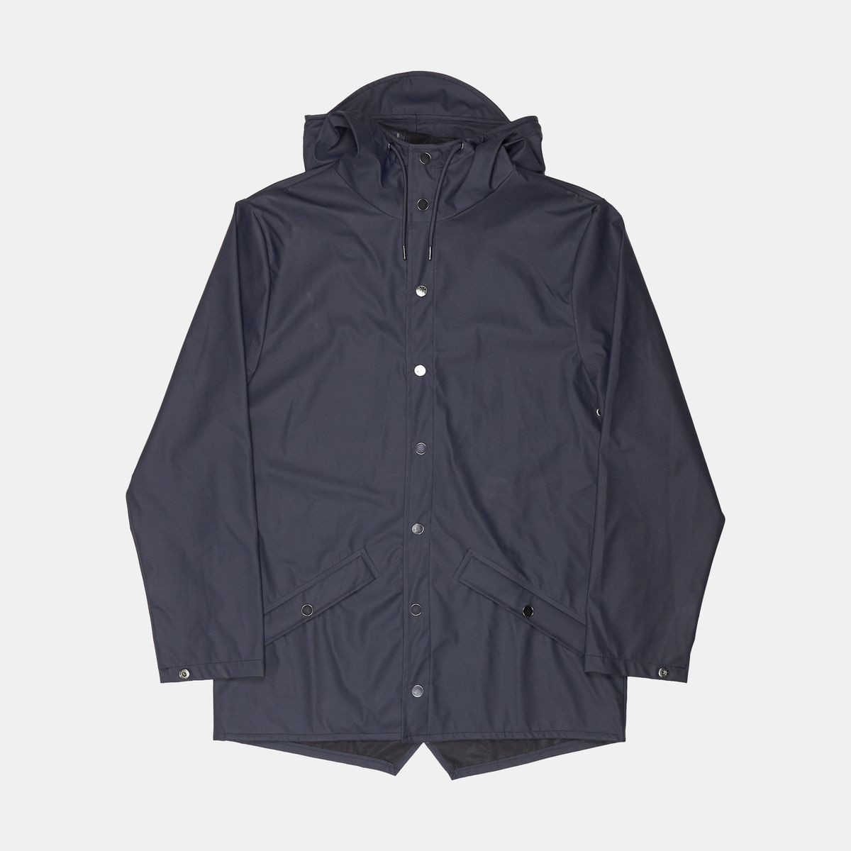 Rains Mens Short Blue Polyester Jacket Size S