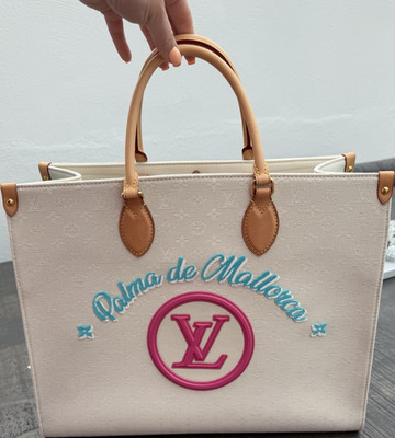Louis Vuitton Damen Onthego OTG GM Monogramm Beige Blau Pink Palma de Mallorca