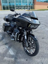 Advan Black Quartz Lower Vented Fairing 6.5'' Speaker Pod For 2014+ Harley