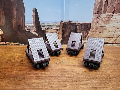 #ad MTH O Gauge Unpainted Cannon Cars Parts Or Project $96.00