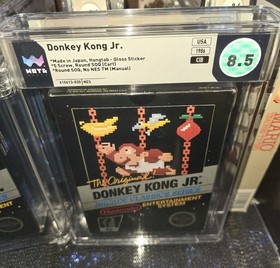 Donkey Kong Jr [1st Print Gloss Sticker] 8.5 | Nintendo NES | PSA WATA CGC VGA