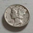 1941-D XF Mercury Dime - 90% Silver - Free Shipping! #2