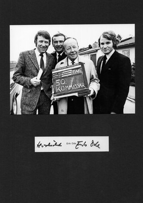 Erik Ode+ - seltenes original Autogramm - ''DER KOMMISSAR 50.FOLGE''