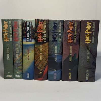 Harry Potter Buchreihe 1 7 vollständig, 4 Erstausgaben , Deutsch, J.K. Rowling 