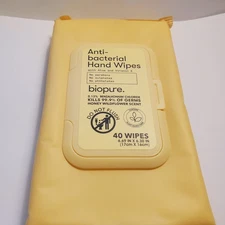 3 Pack of Biopure Anti-Bacterial Hand Wipes - Honey Wild Flower Scent, 120 ct.
