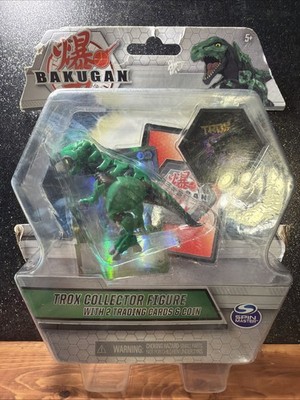 2020 Bakugan Trox GREEN Collector Figure Trading Cards & Coin Spin Master