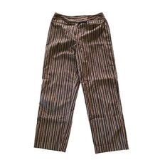 Talbots Petites Vintage Striped Corduroy Pants Women's 8P Stretch Hook Clasp