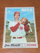 1970 Topps #616 Jim Merritt - Cincinnati Reds - Semi-High # - NM-MT
