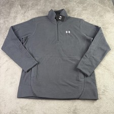 Under Armour Sweatshirt Mens XLT Gray OffGrid Fleece 1/4 Zip Pullover Big  Tall
