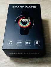 Smart Watch 40mm Black Plastic Case, Black Silicone Band, iOS/Android