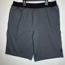 prAna Lounge Shorts Men’s L Gray Elastic Waist Soft Knit Made in USA