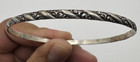 Vintage 925 Sterling Silver Women's Floral Scroll Twist Slip-On Bangle Bracelet — photo 1