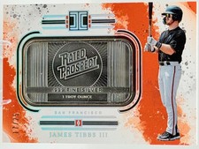 James Tibbs III Metal Bar SILVER SSP /25 2025 Impeccable Rated Prospects #29