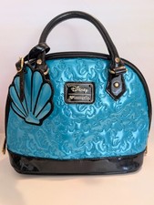 DISNEY LOUNGEFLY LITTLE MERMAID LIMITED EDITION DOME PURSE HANDBAG TURQUOISE BLU