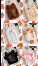 Kpop Photocard Holder Keychain Cute Photo Card Postcard Holder Keychain