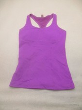 Lucy Size S Womens Purple Racerback Sleeveless Round Neck Logo Athletic Tank 849