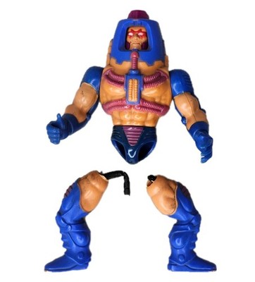 1982 VTG He-man Masters of the Universe MOTU Man E Faces Action Figure Mattel