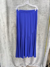 Womens Maxi Skirt Medium Blue