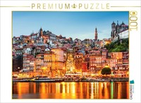 Calvendo Puzzle Porto Altstadt Beleuchtet | 1000 Teile Lege-GrößE 64 × 48 Cm Fot