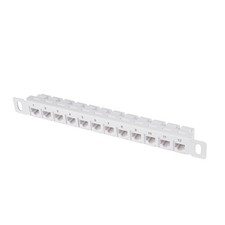 12 Port Patch Panel 10 Inch 0.5U CAT6 Network Server Cabinet DeskPi Rack