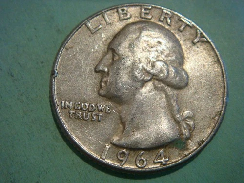 1964 D Washington Quarter in Decent Album Filling cond actual coin in pic