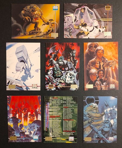 1995 Topps - STAR WARS GALAXY - Series 3 - GOLD First Day Production 8 ...