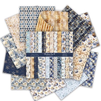 Winter Christmas Scrapbook Paper 24 Sheets 12x12 Inch Double Sided Holiday DIY