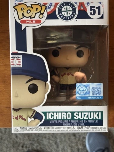 Funko Pop MLB Ichiro Suzuki 51 T-Mobile Park Mariners Baseball HOF