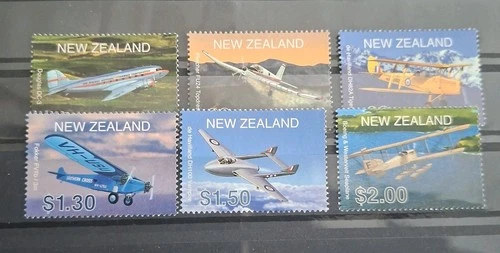 GH358 - New Zealand 2001 'Aviation', Set of Six MNH FV = $6.90