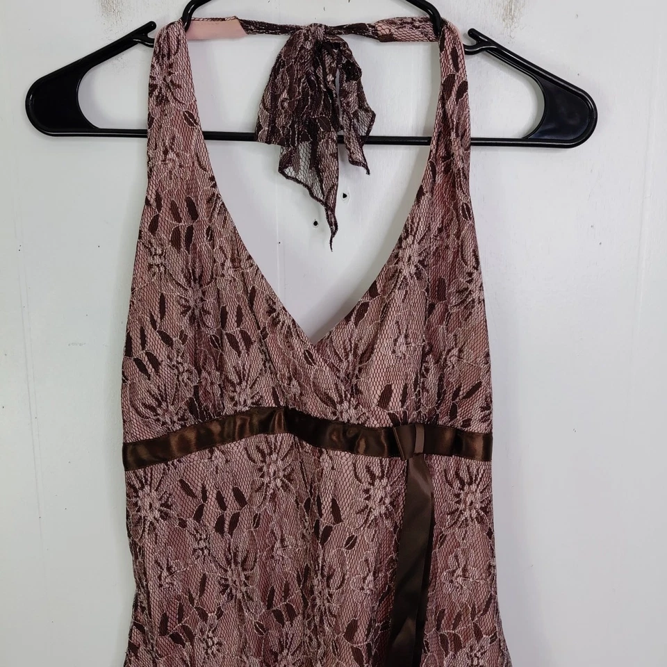 Vestido De Colección Para Mujer 13 Cachichoso Hada Grunge Y2K Babydoll Halter Cuello Malla Foto 3 de 4