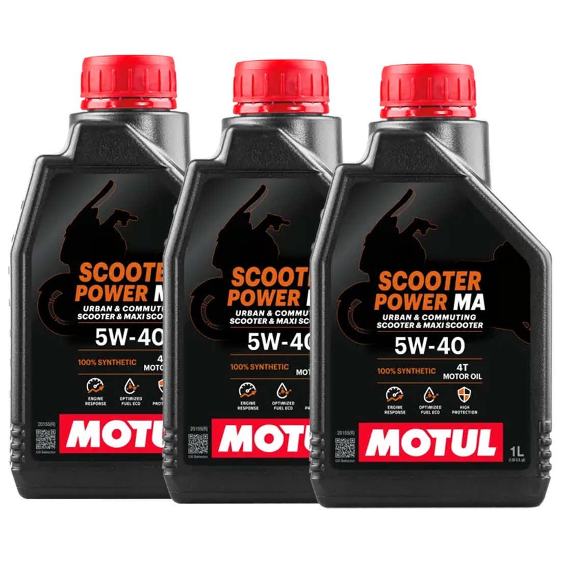 MOTUL 3 Botellas 3 Litros Aceite Motor Scooter Power 4T 5W40 100% Sintético Ma