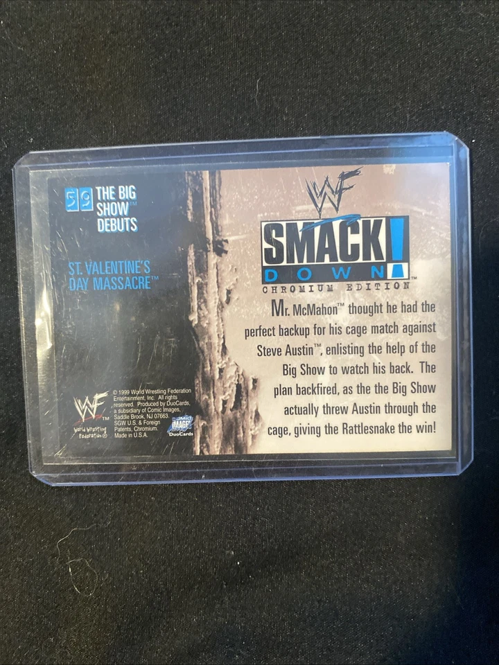 Big Show 1999 Comic Images WWF SmackDown! Chromium - #59 (RC) - Image 2 of 2