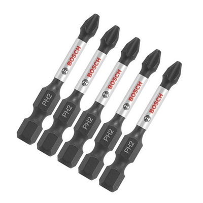 #ad Bosch 5 Pack of Impact Tough 2 Inch Phillips #2 Power Bits ITPH2205 $9.45