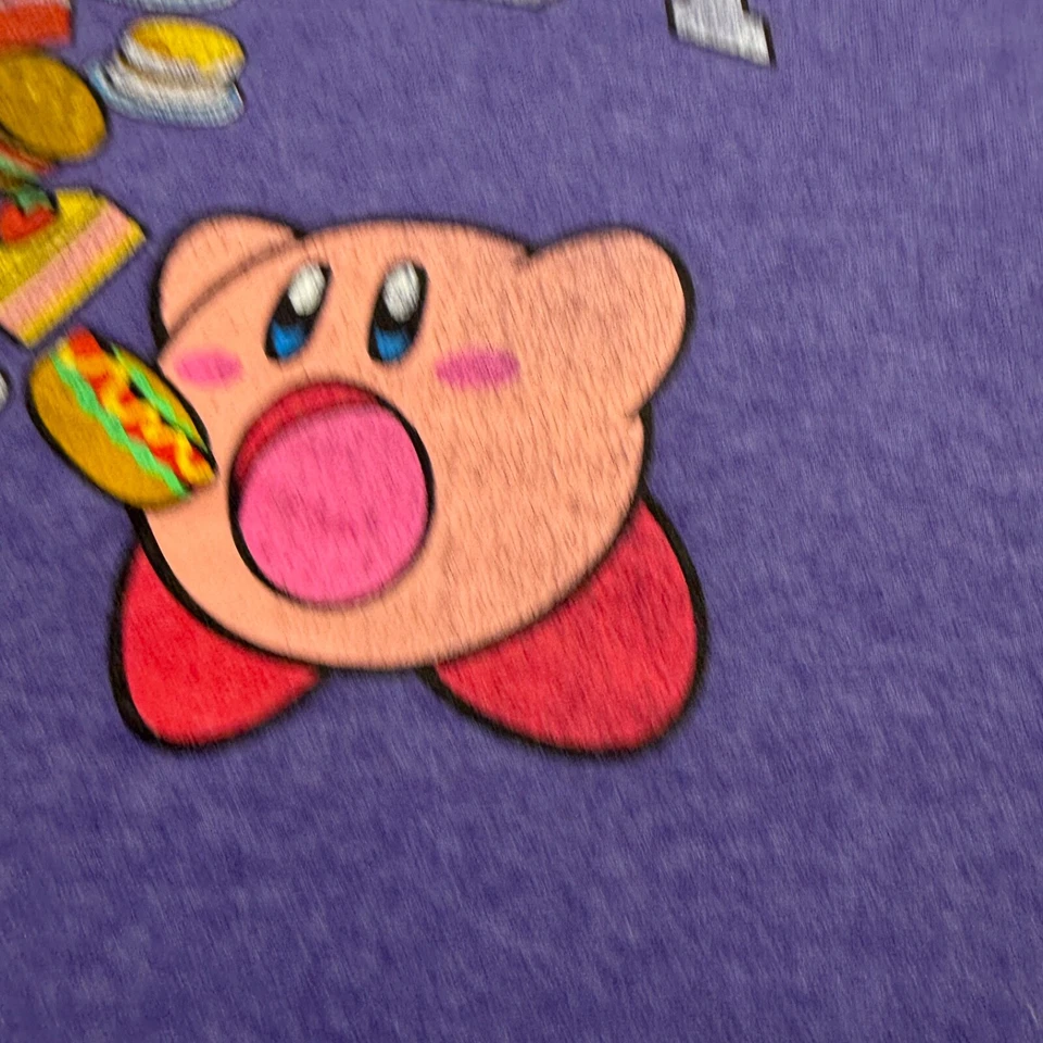 Camiseta Kirby Gráfica Para Hombre Talla XL Púrpura Nintendo Videojuego Camiseta Manga Corta Foto 4 de 4