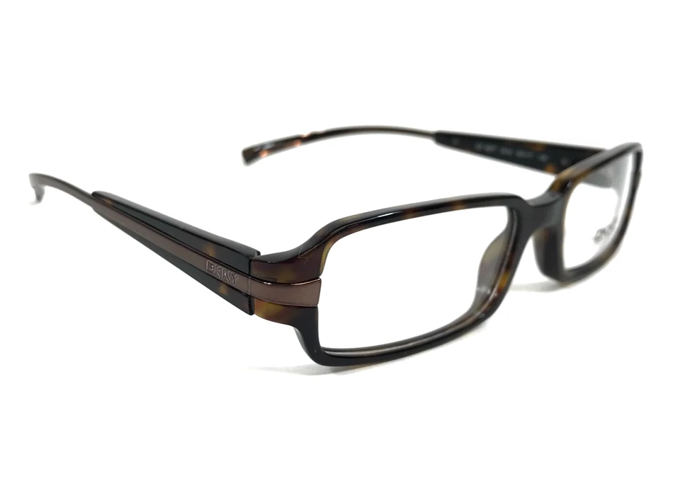 Marcos de gafas DKNY DY4577 3016 marrón tortuga rectángulo borde completo 50-17-135 Foto 2 de 4