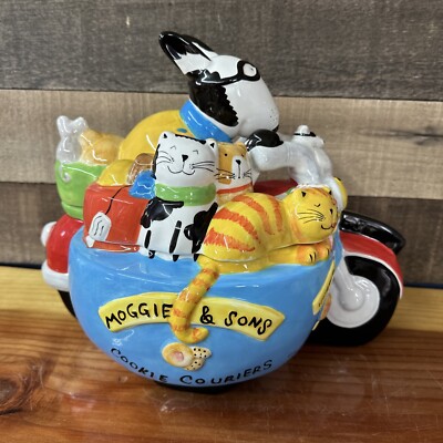 Moggie and Sons Cookie Jar cookie couriers EST 1932 RAYWARE HOUSEWARE